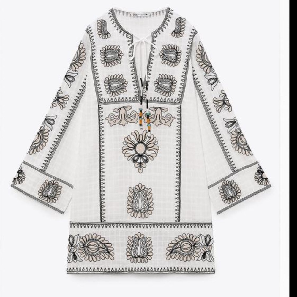 Zara beaded tunic